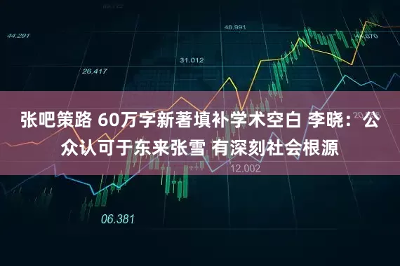 张吧策路 60万字新著填补学术空白 李晓：公众认可于东来张雪 有深刻社会根源